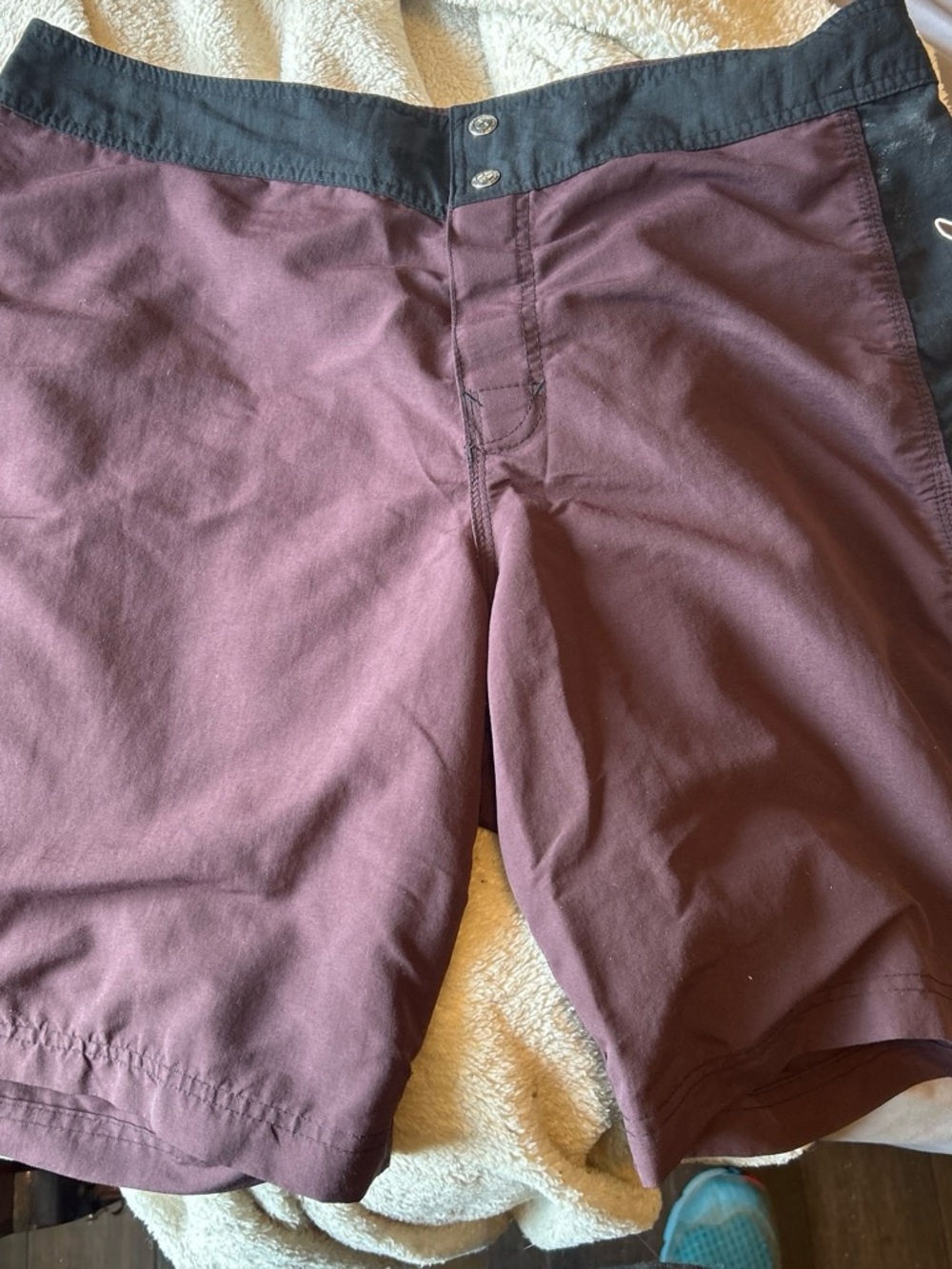 Rip Curl Maroon Boardshorts with Black Waistband